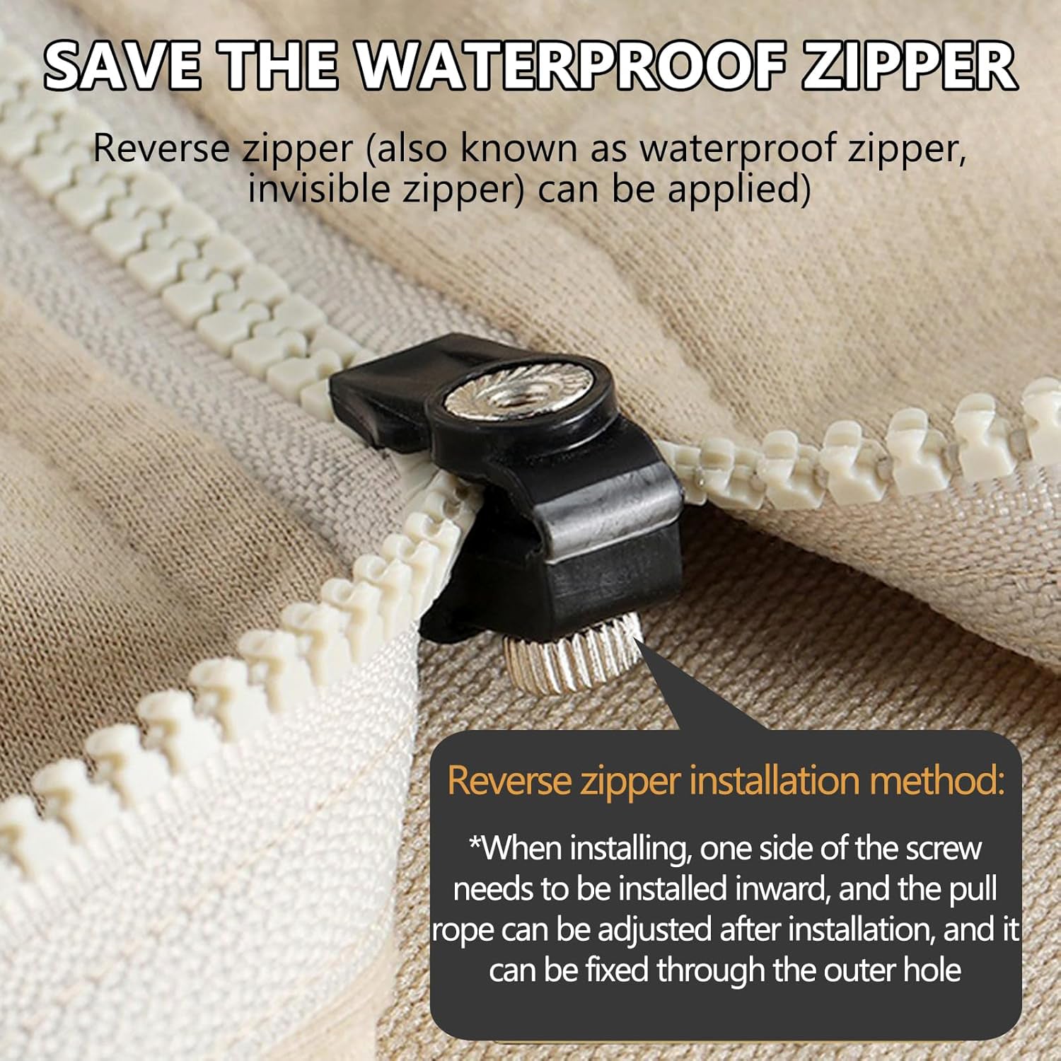 Portable Universal Detachable Zipper Slider (1 Pc / Big) Portable Universal Detachable Zipper Slider (1 Pc / Big)